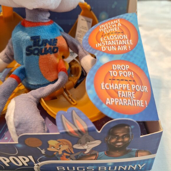 Space Jam A New Legacy: Bugs Bunny Plush Drop 'n Pop‎ Basketball Kids Toy - Picture 4 of 12
